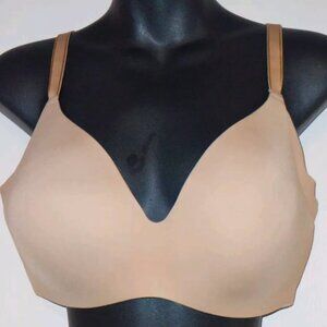 Beige Knix Bra Size 5 WingWoman Tan Wire Free Contour Seamless Light Molding
